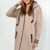 Dark beige zip-up sweatshirt