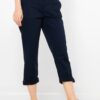 Dark blue 3/4 trousers CAMAIEU - Ladies
