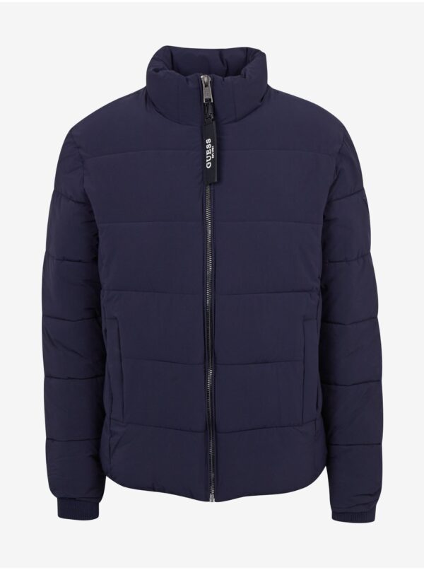 Dark blue Men's Quilted Winter Jacket Guess - Men