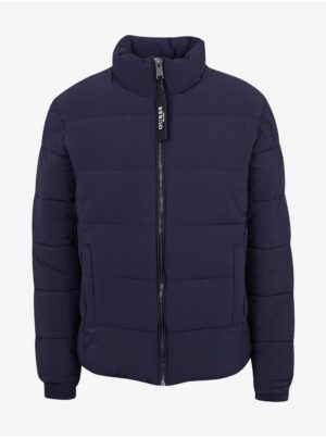 Dark blue Men's Quilted Winter Jacket Guess - Men