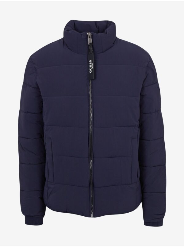 Dark blue Men's Quilted Winter Jacket Guess - Men
