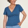 Dark blue Tranquillo Women's Patterned Tičko - Women