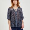 Dark blue Women's Patterned Blouse ORSAY - Women
