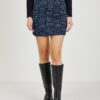 Dark blue Women's Patterned Mini Skirt ORSAY - Women