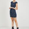 Dark blue Women's Patterned Sheath Dress ORSAY - Women