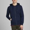 Dark blue basic hoodie Jack & Jones - Men's