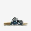 Dark blue boys' patterned slippers Richter - Boys