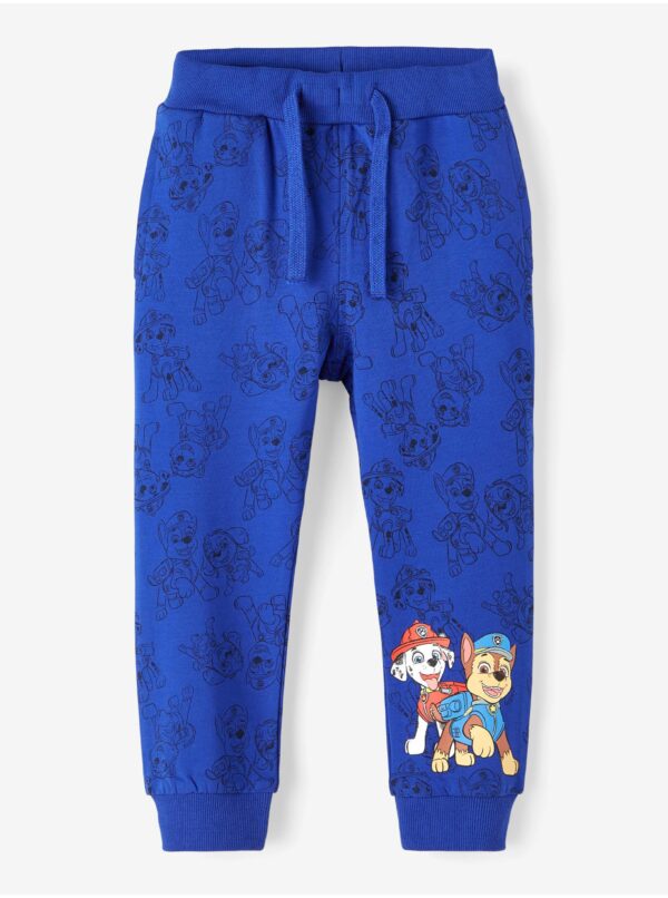 Dark blue boys' patterned sweatpants name it Javan - Boys