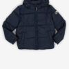 Dark blue boys' quilted jacket with hood Tom Tailor