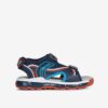 Dark blue boys' sandals with luminous soles Geox Android