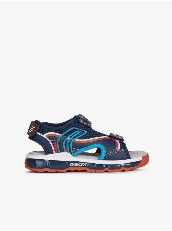 Dark blue boys' sandals with luminous soles Geox Android