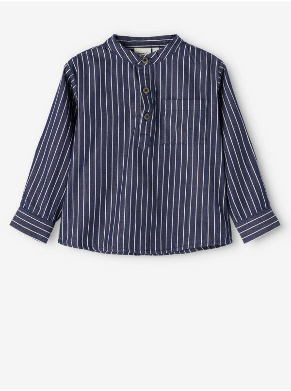 Dark blue boys' striped shirt name it Stripes - Boys