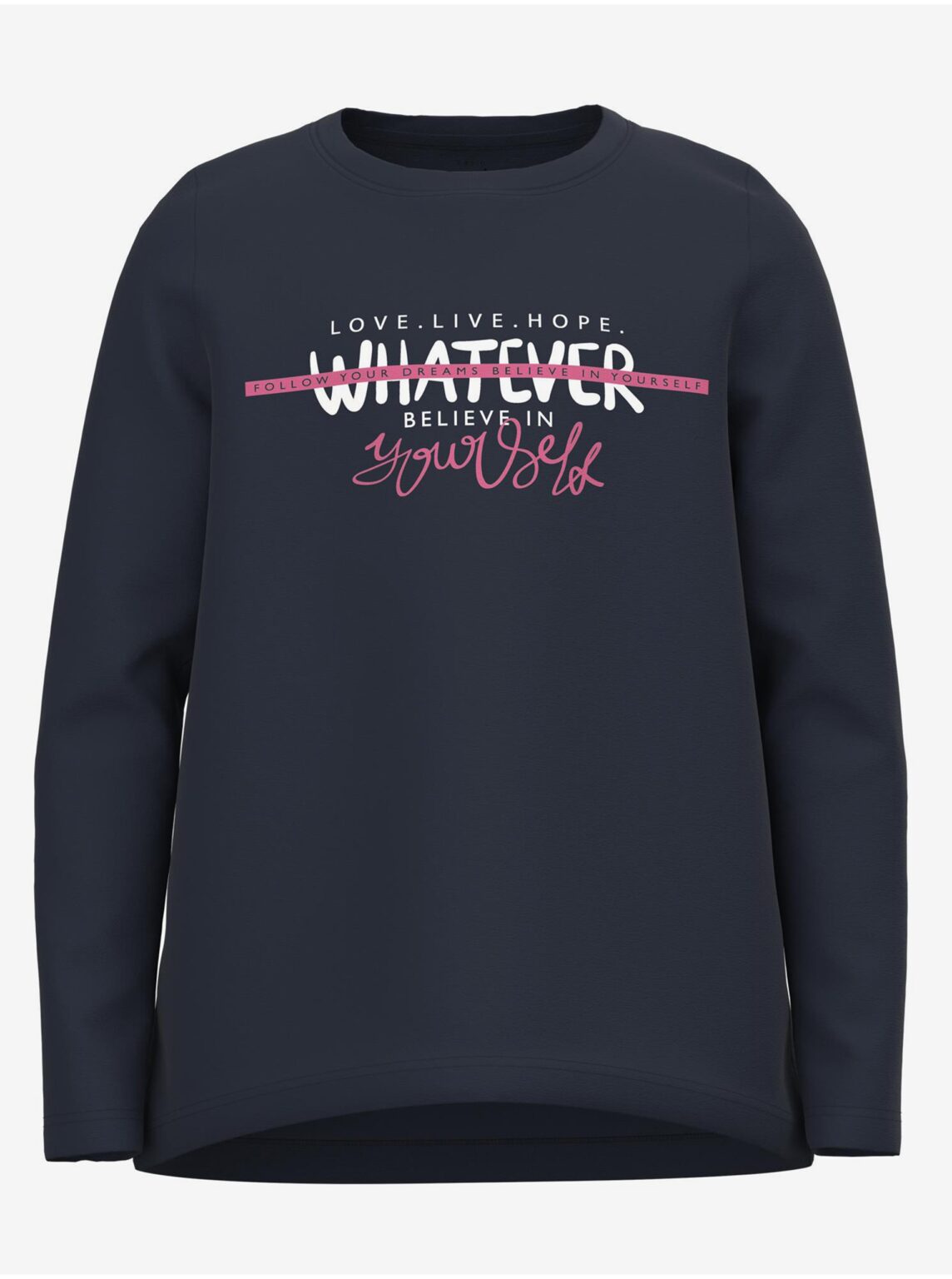 Dark blue girl's sweatshirt name it Violet - Girls