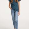 Dark blue girly patterned T-Shirt Ragwear Violka Chevron - Girls