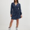 Dark blue ladies wrap dress Pepe Jeans - Women