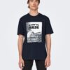 Dark blue men's T-shirt ONLY & SONS Oren - Men