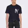 Dark blue men's T-shirt ONLY & SONS Perry - Men's