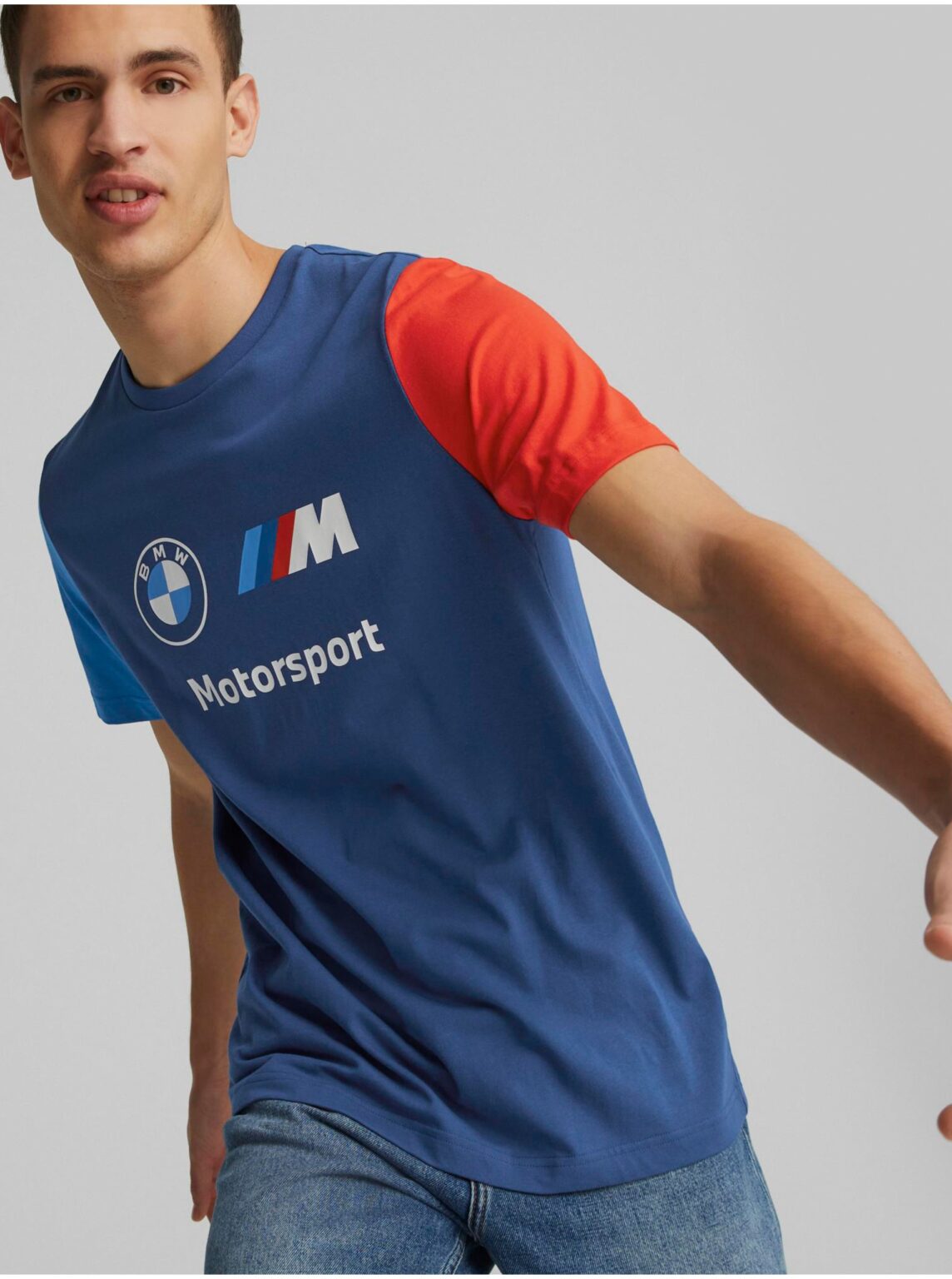 Dark blue men's T-shirt Puma BMW MMS - Men