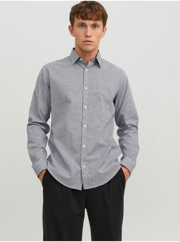 Dark blue men's checkered shirt Jack & Jones Label - Men's