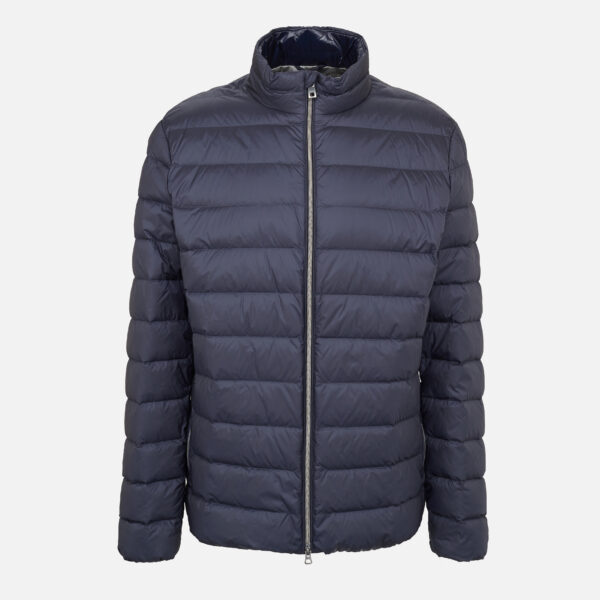 Dark blue men's down jacket Geox Dereck - Men