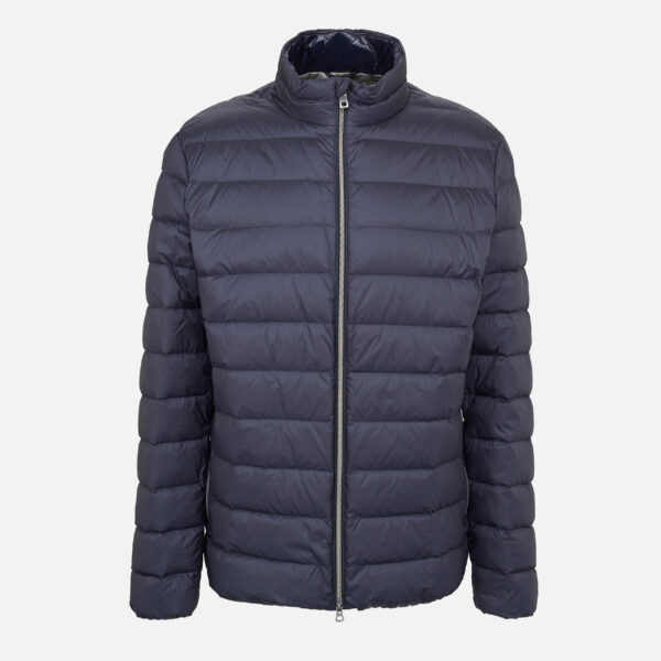 Dark blue men's down jacket Geox Dereck - Men