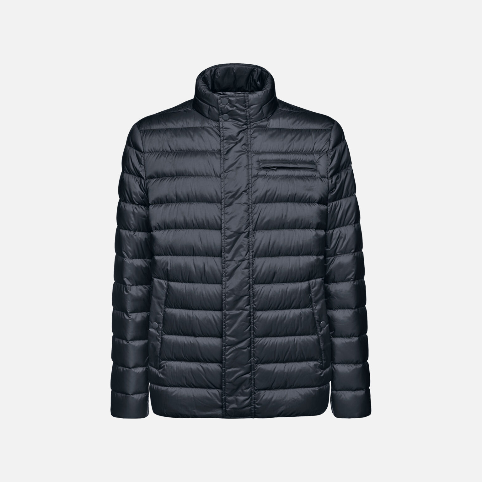 Dark blue men's down jacket Geox Warrens - Men