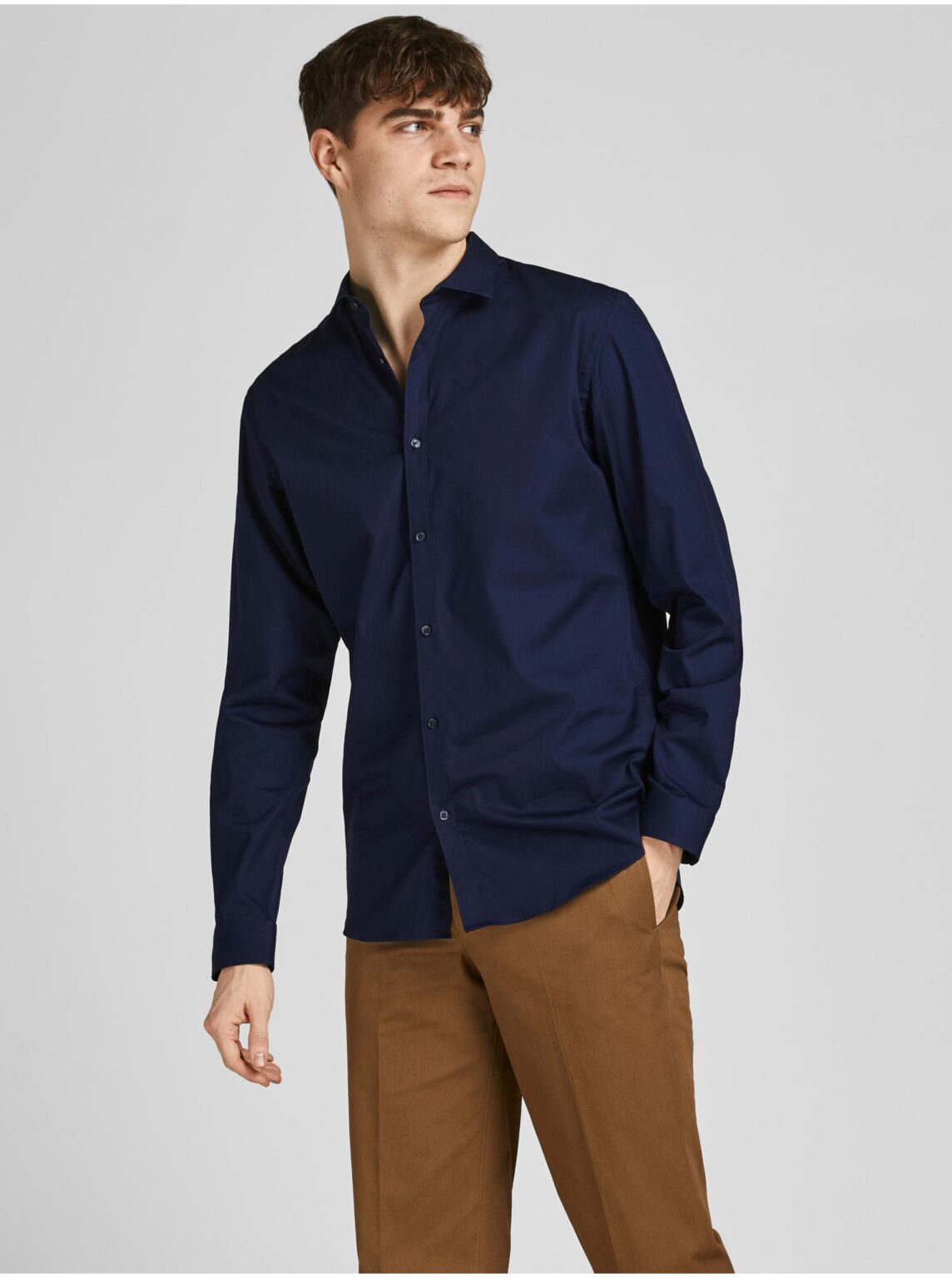Dark blue men's shirt Jack & Jones Lacardiff - Men's