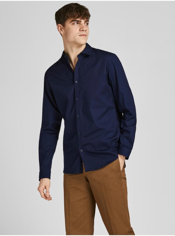 Dark blue men's shirt Jack & Jones Lacardiff - Men's