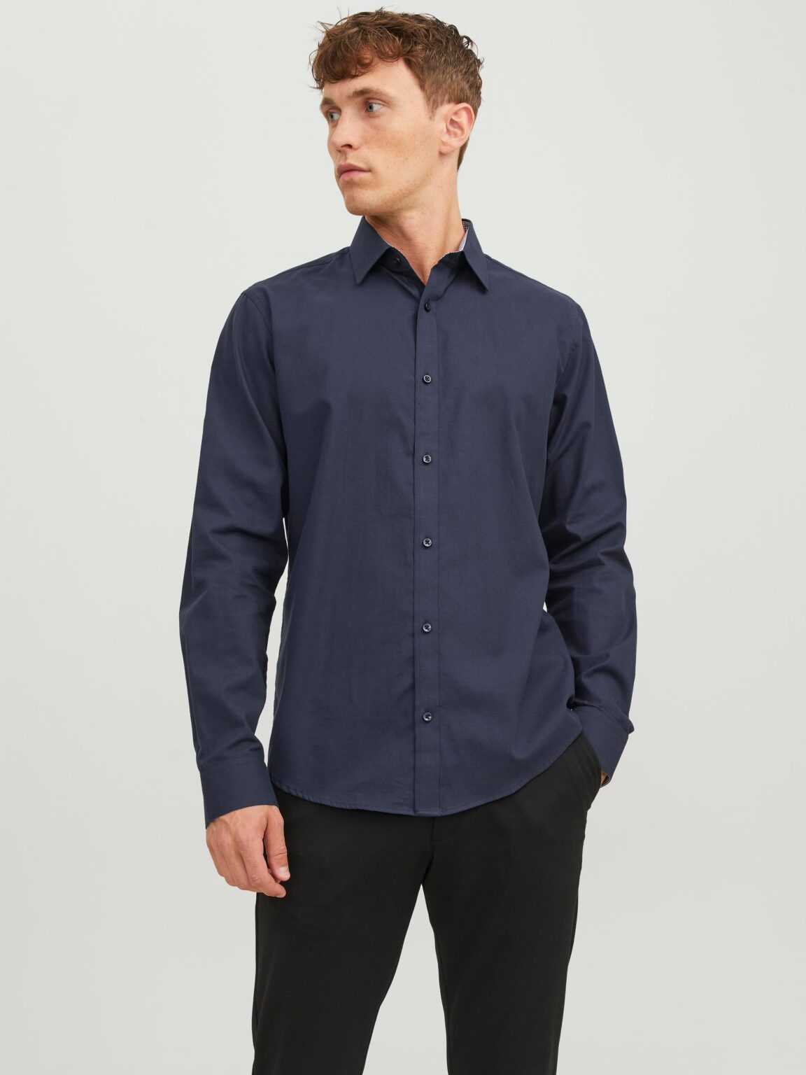 Dark blue men's shirt by Jack & Jones Label