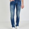 Dark blue mens slim fit jeans Pepe Jeans Stanley - Men