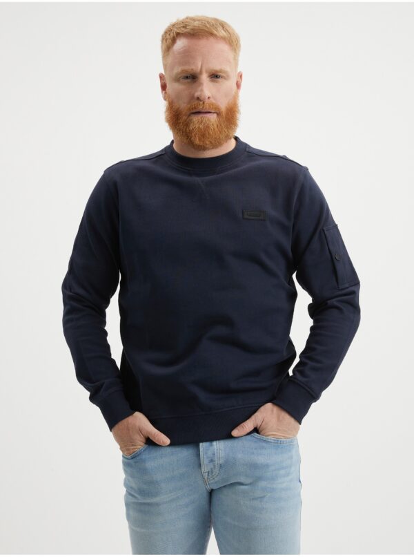 Dark blue men's sweatshirt LERROS - Men