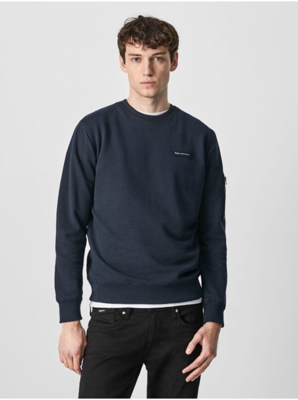 Dark blue men's sweatshirt Pepe Jeans Devon - Men's