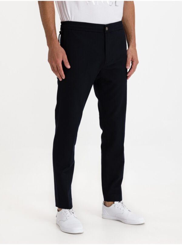 Dark blue men's trousers with wool Replay - Men's