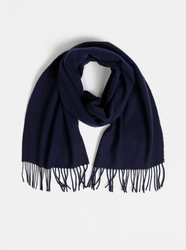 Dark blue men's wool scarf GANT - Men