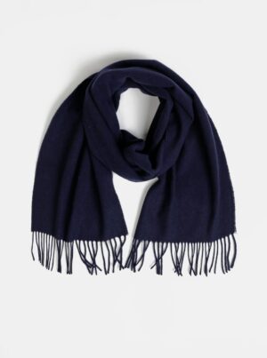 Dark blue men's wool scarf GANT - Men