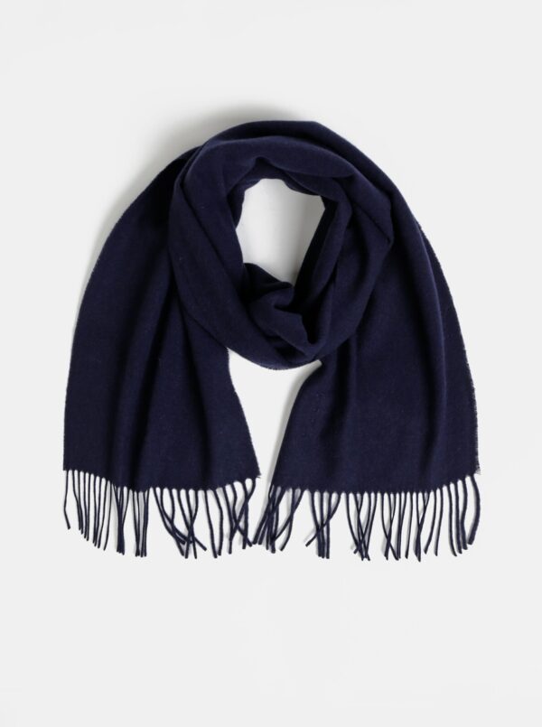 Dark blue men's wool scarf GANT - Men