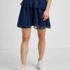 Dark blue skirt with frills Pepe Jeans Lana 2 - Ladies