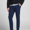 Dark blue slim fit trousers Jack & Jones Stollie - Men's