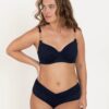 Dark blue swimsuit top DORINA - Women