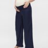 Dark blue wide maternity pants Mama.licious Videl - Women