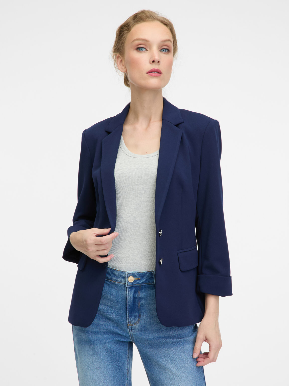 Dark blue women's blazer ORSAY - Women's