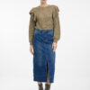 Dark blue women's denim maxi skirt ORSAY - Women's