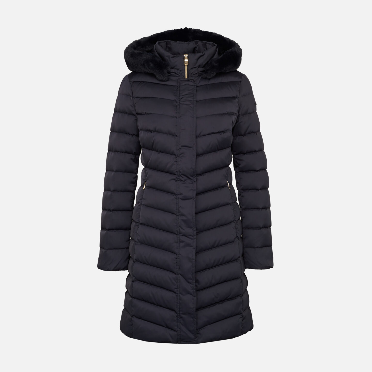 Dark blue women's down jacket Geox Bettanie - Women's