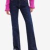 Dark blue women's flared fit jeans Desigual Rem - Women's