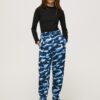 Dark blue women's patterned trousers Pepe Jeans - Women's