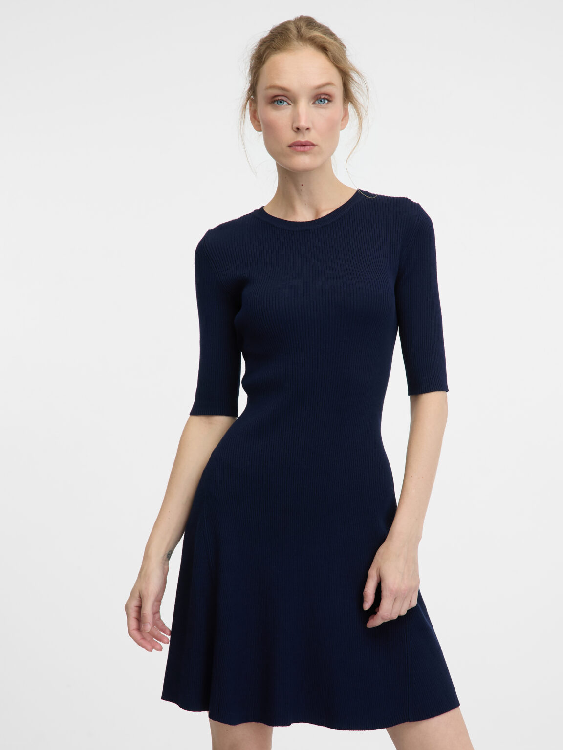 Dark blue women's short dress ORSAY - Women's