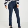Dark blue women's skinny fit jeans with slits Guess 1981 - Women's