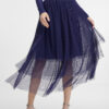 Dark blue women's skirt midi ORSAY - Women's