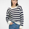 Dark blue women's striped sweater ORSAY - Women's