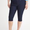 Dark blue women's three-quarter pants Fransa - Women's